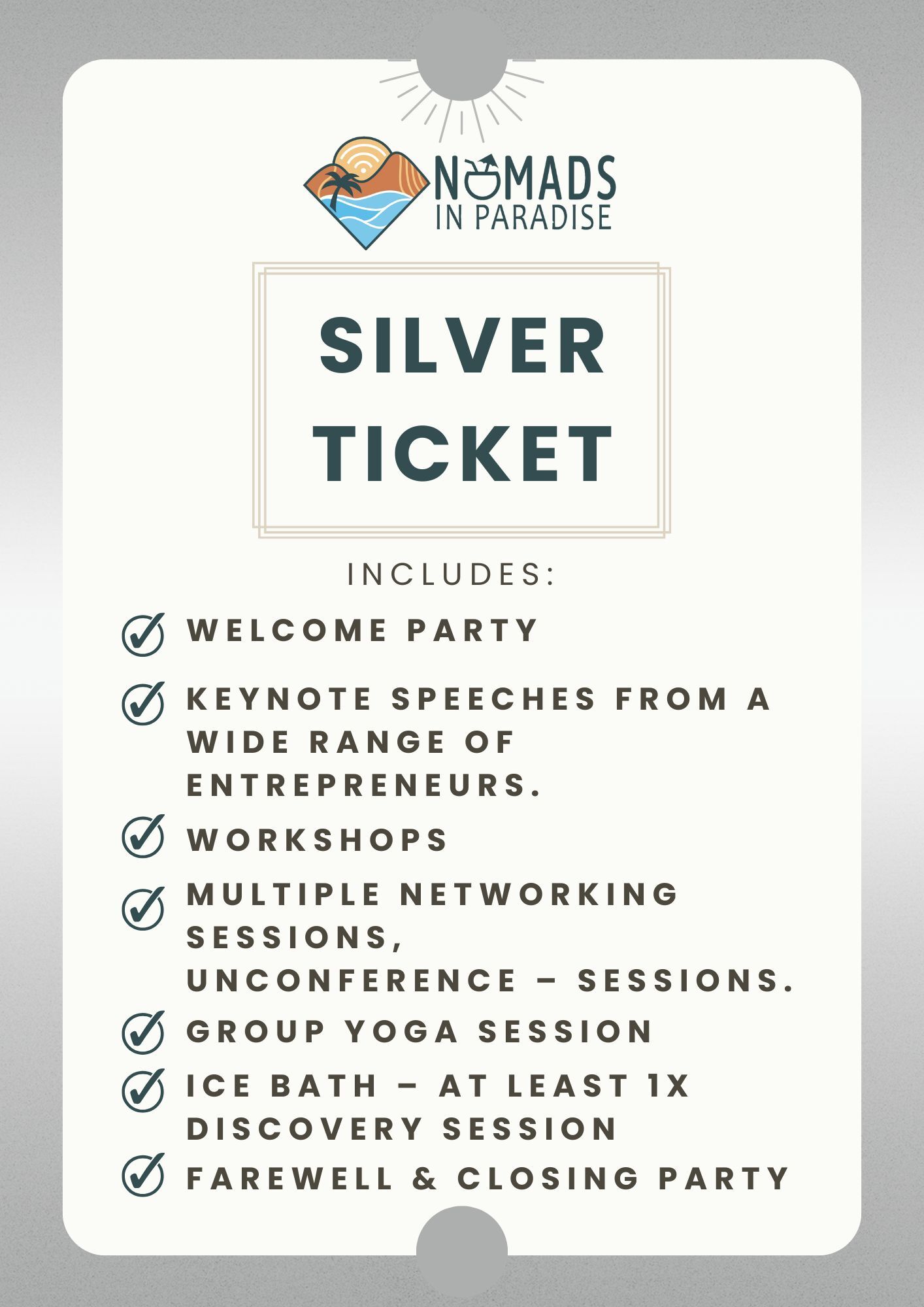 TICKET Silver 2025 TICKET Silver 2025